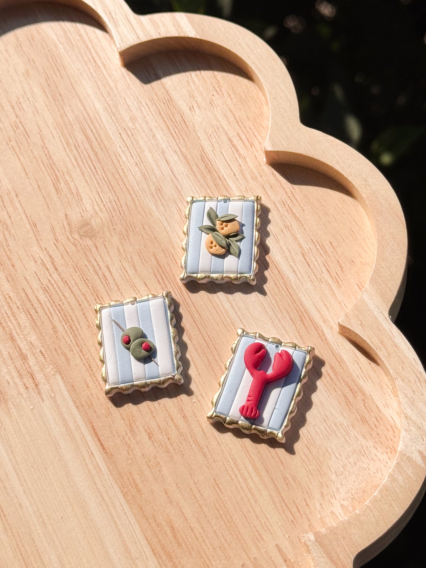 Italian Summer Stamp dangles