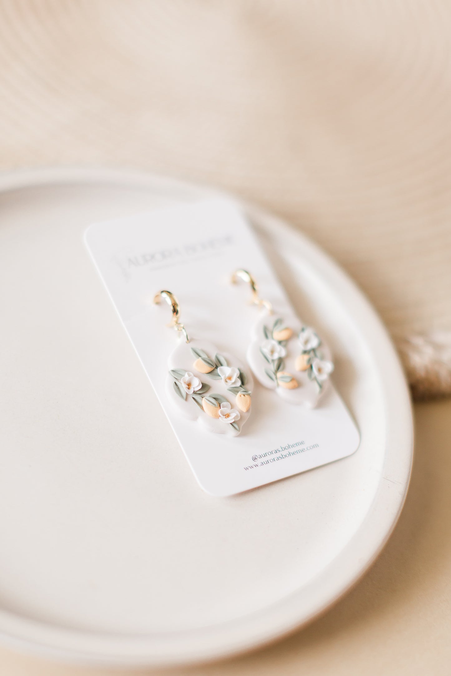 Floral Lemon Dangle