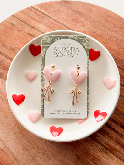 Bow & Heart Charm Dangle