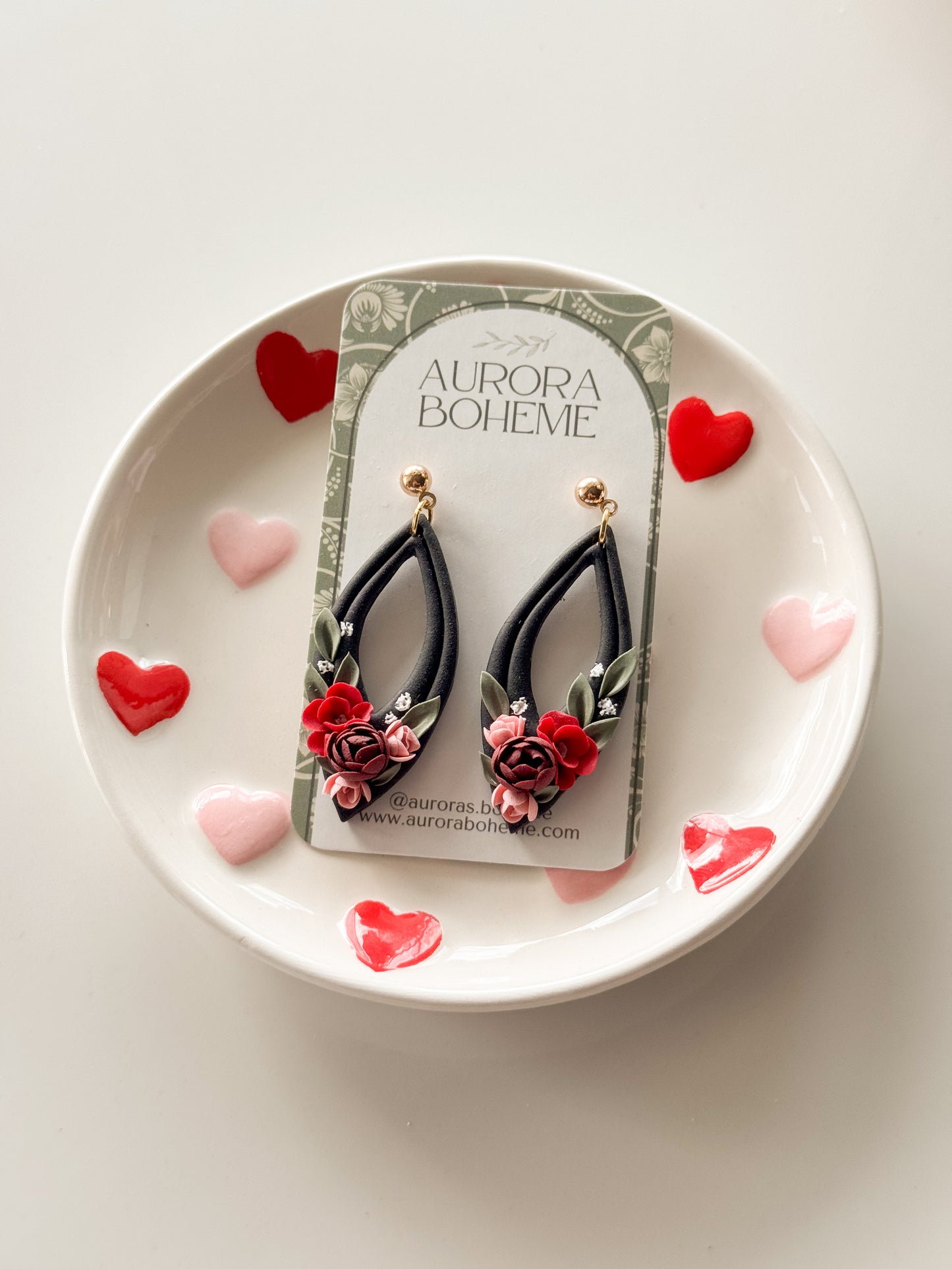 Black Wolfie Valentine Florals