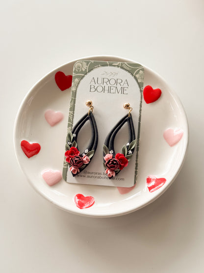 Black Wolfie Valentine Florals