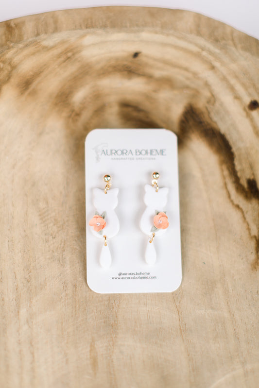 Spring Floral Kitty Dangle