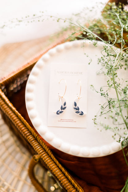 Blue Floral Dangle