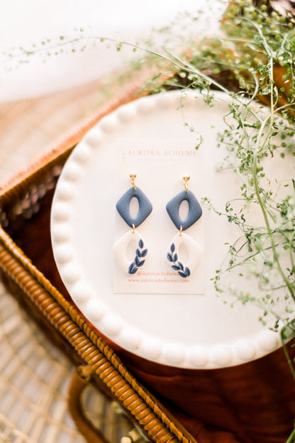 Blue Floral Dangle